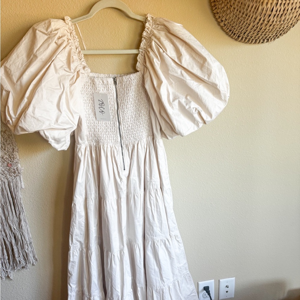 ZOCO Scout Puff Sleeve Midi Dress - Picture 2 of 4
